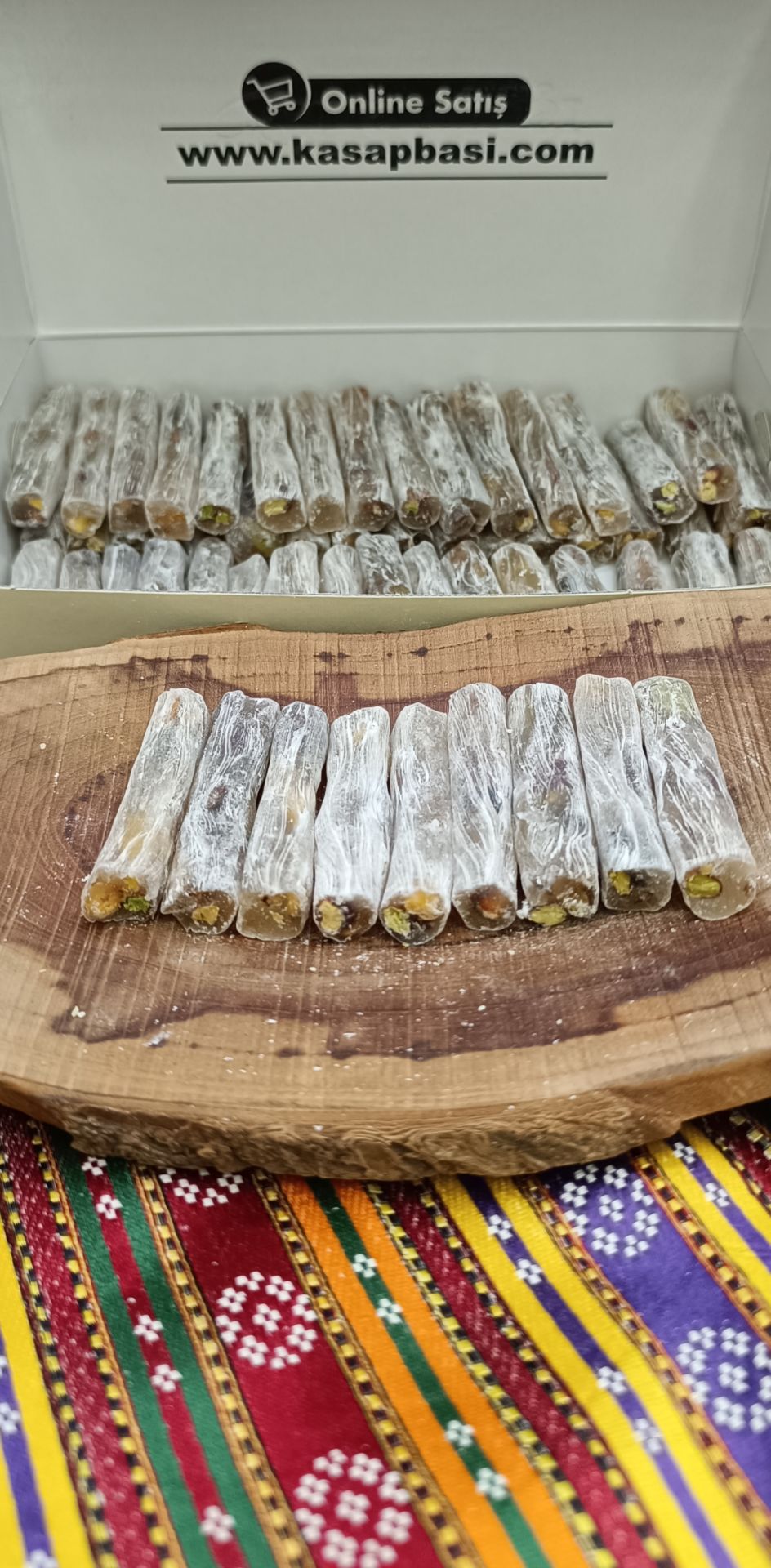 Fitil Sucuk Bol Fıstıklı, İnce (Sade) (500Gr)