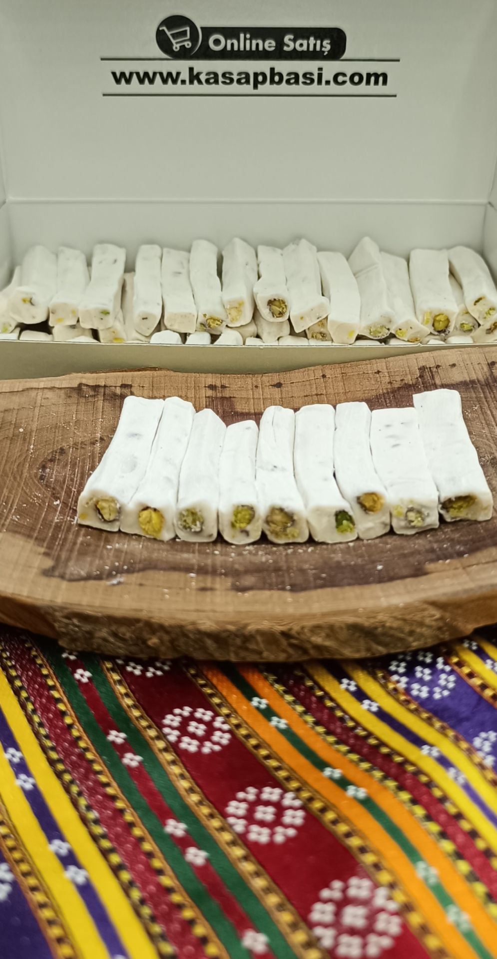 Fitil Sucuk Bol Fıstıklı,İnce (Sütlü) (500Gr)