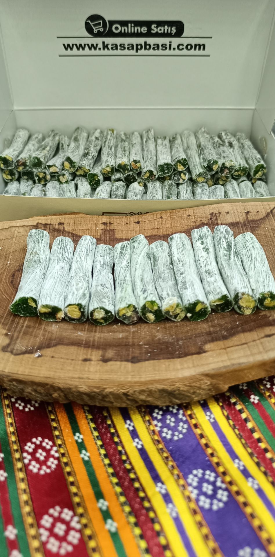 Fitil Sucuk Bol Fıstıklı, İnce (Elmalı) 500Gr